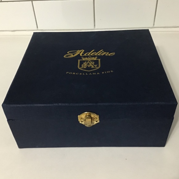 VTG Adeline Porcellana Fine Set of 2 Tea Cup and Saucer Set Floral Design - Picture 3 of 12